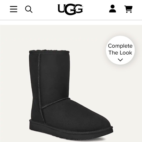 UGG Black Sheepskin Boot
